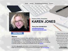 Tablet Screenshot of karenjones.biz